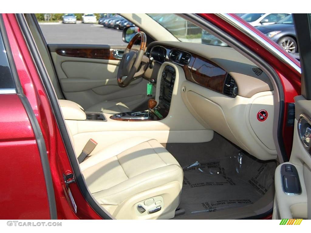 2008 XJ XJ8 L - Radiance Red Metallic / Champagne/Mocha photo #13
