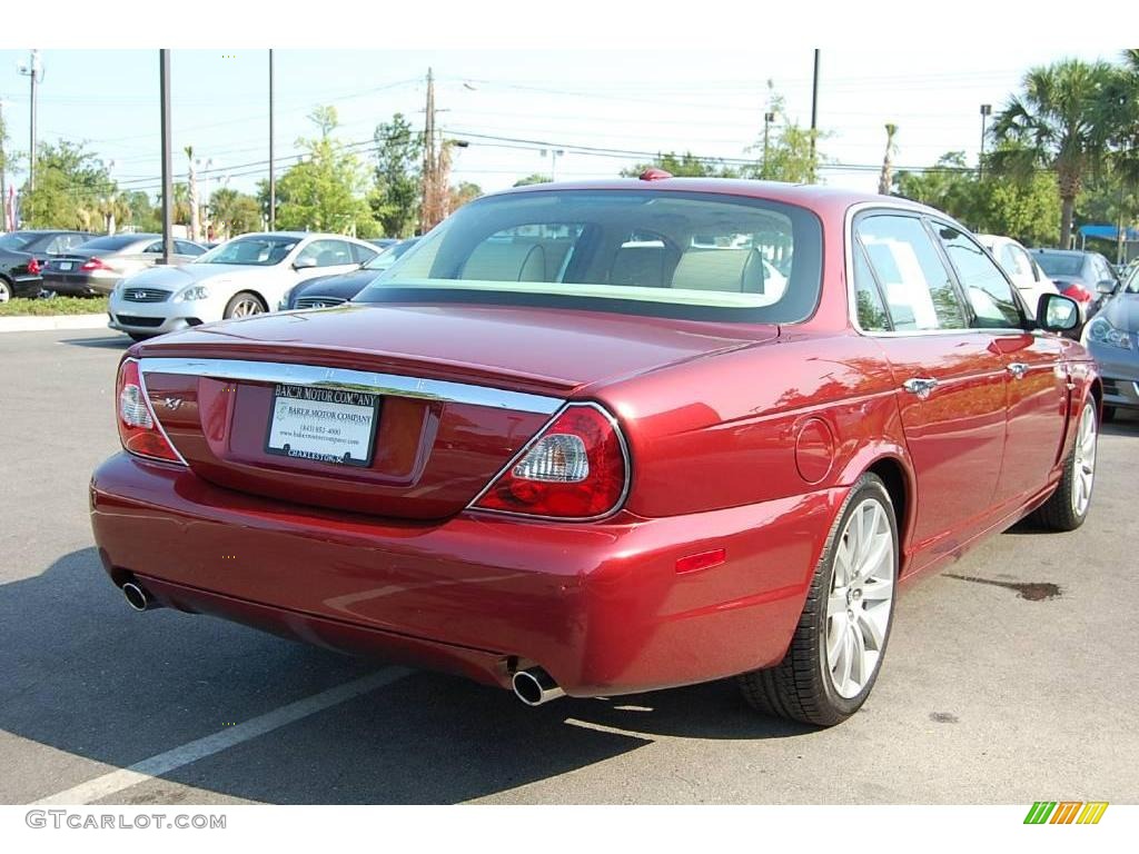 2008 XJ XJ8 L - Radiance Red Metallic / Champagne/Mocha photo #17