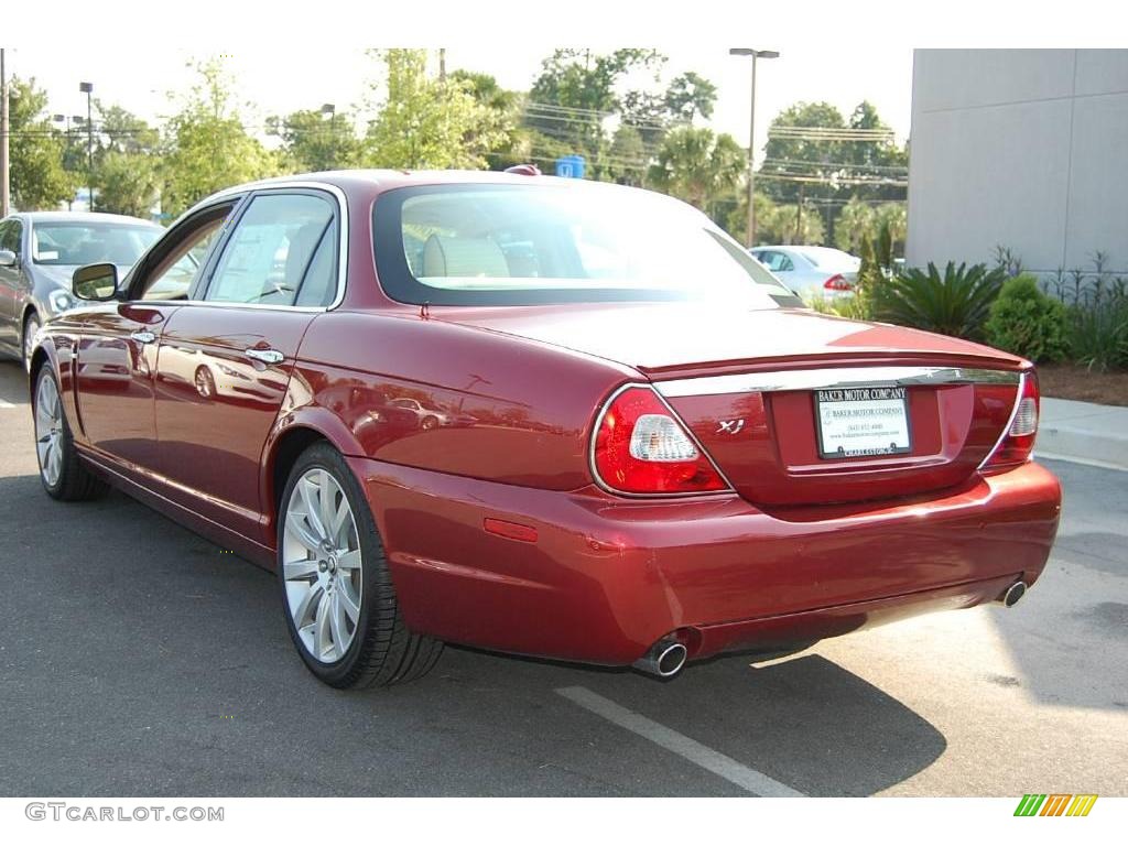 2008 XJ XJ8 L - Radiance Red Metallic / Champagne/Mocha photo #19