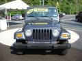 2001 Steel Blue Pearl Jeep Wrangler SE 4x4  photo #7