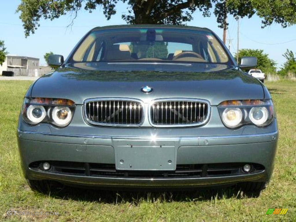 2005 7 Series 745Li Sedan - Slate Green Metallic / Dark Beige/Beige III photo #8