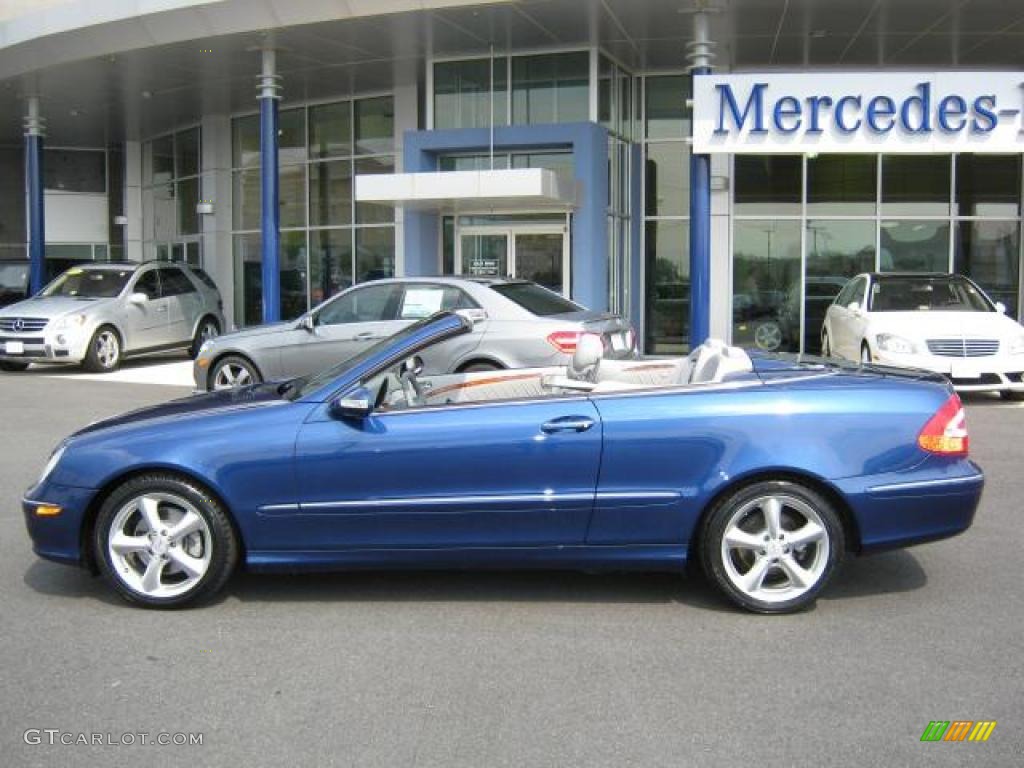 2005 CLK 320 Cabriolet - Orion Blue Metallic / Ash photo #2