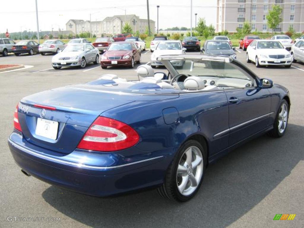 2005 CLK 320 Cabriolet - Orion Blue Metallic / Ash photo #5