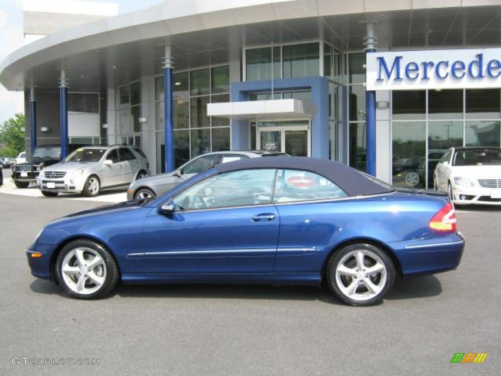 2005 CLK 320 Cabriolet - Orion Blue Metallic / Ash photo #18
