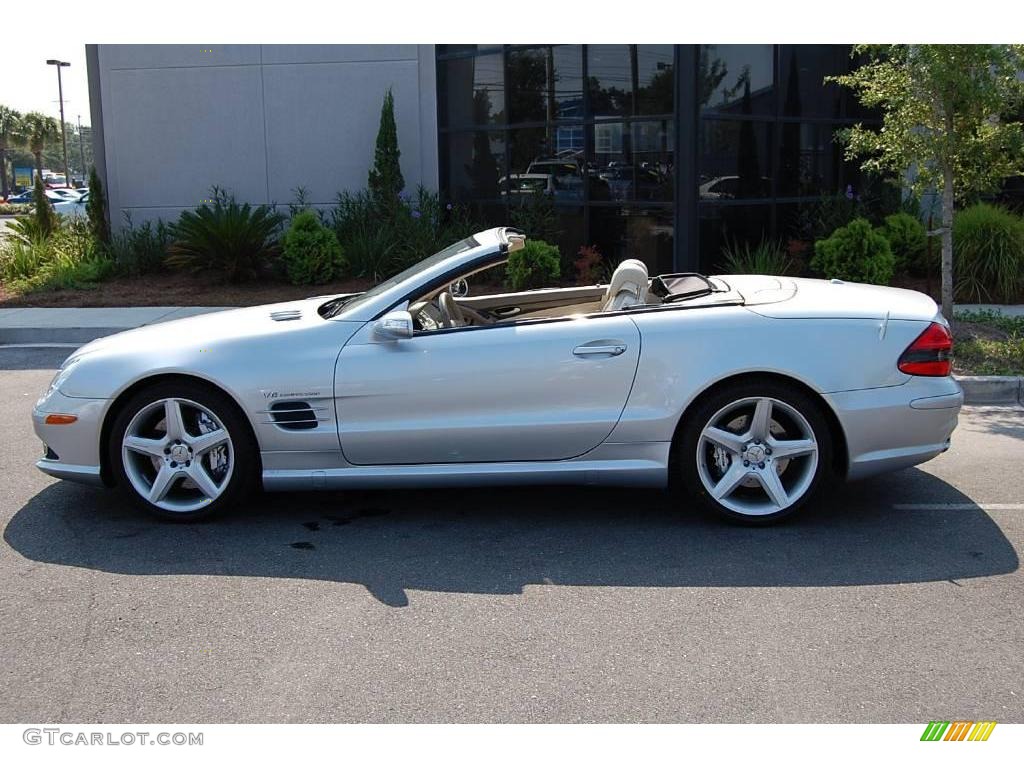 2007 SL 55 AMG Roadster - Iridium Silver Metallic / Stone photo #4