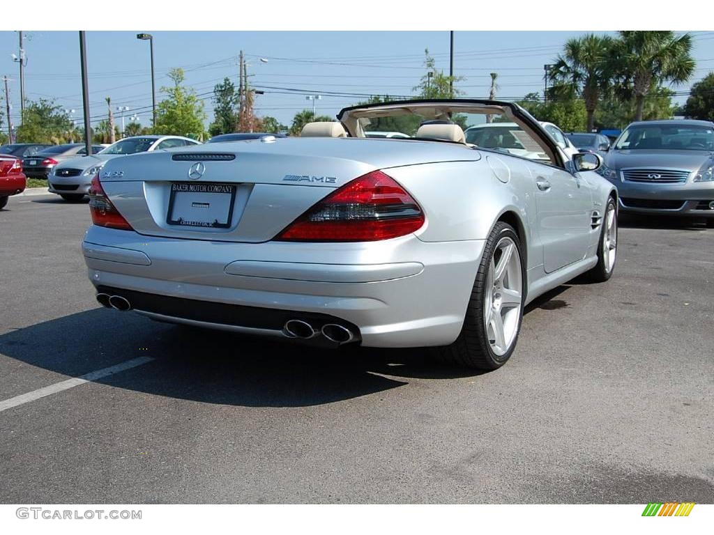 2007 SL 55 AMG Roadster - Iridium Silver Metallic / Stone photo #18