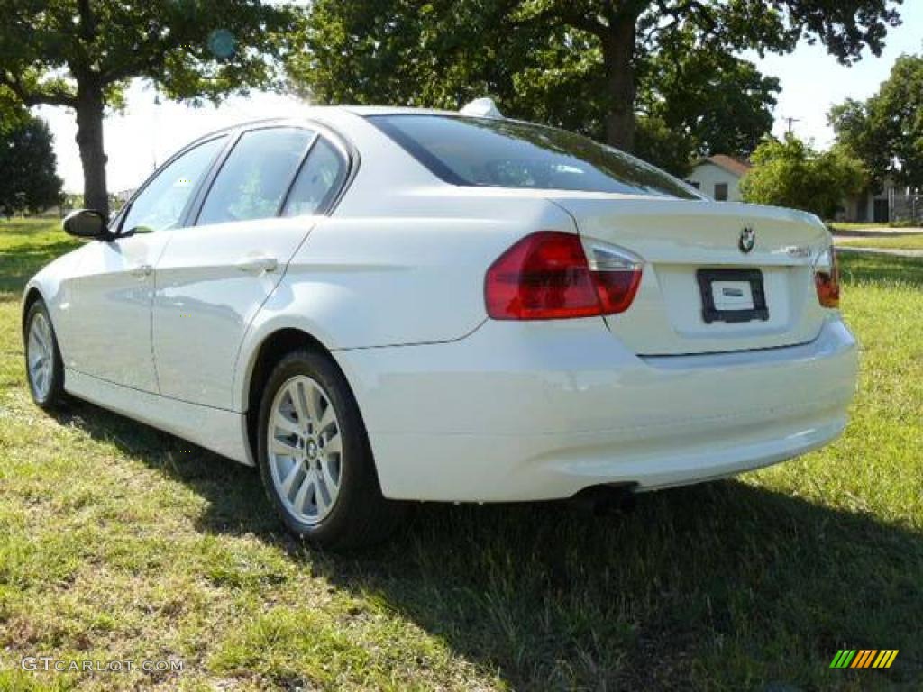 2006 3 Series 325i Sedan - Alpine White / Beige photo #6