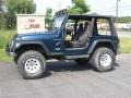 2001 Patriot Blue Pearl Jeep Wrangler Sport 4x4  photo #1