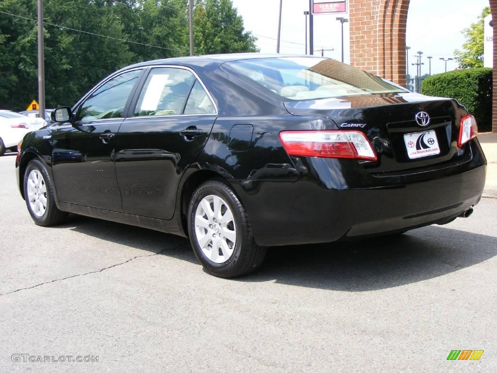 2007 Camry Hybrid - Black / Bisque photo #4