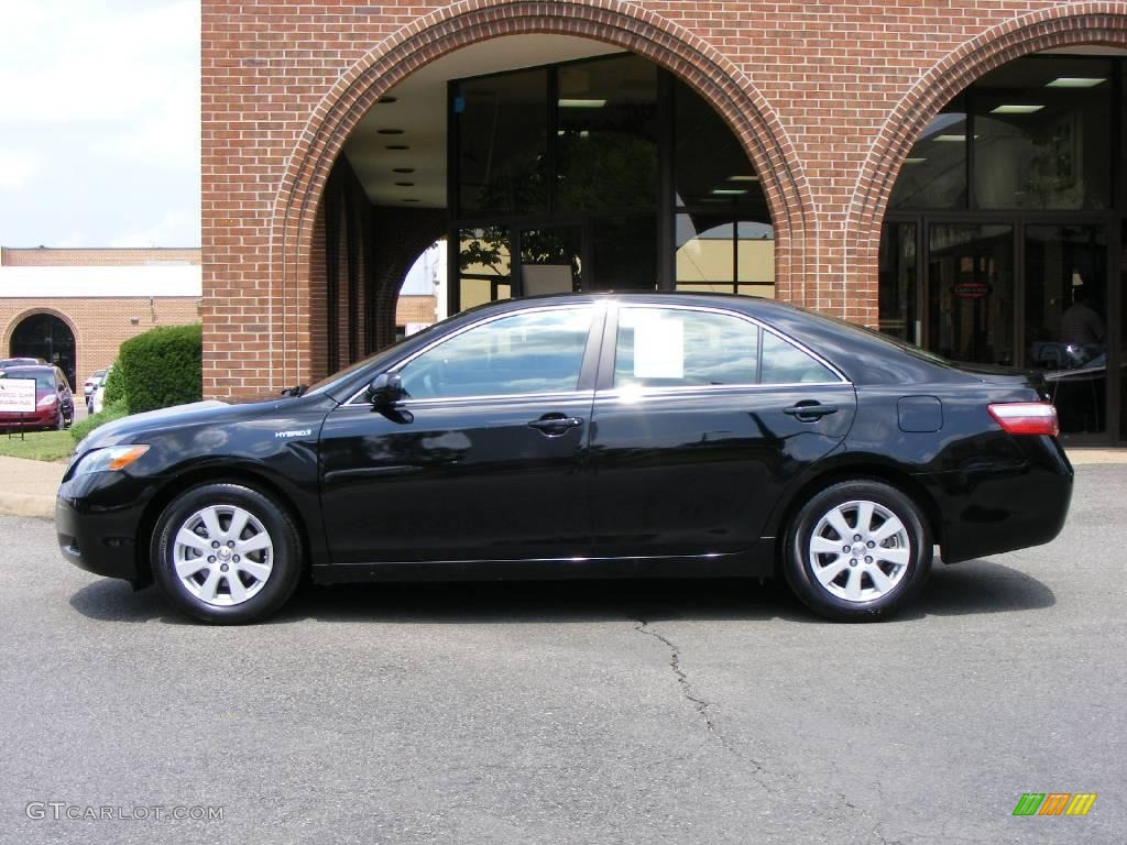 2007 Camry Hybrid - Black / Bisque photo #21