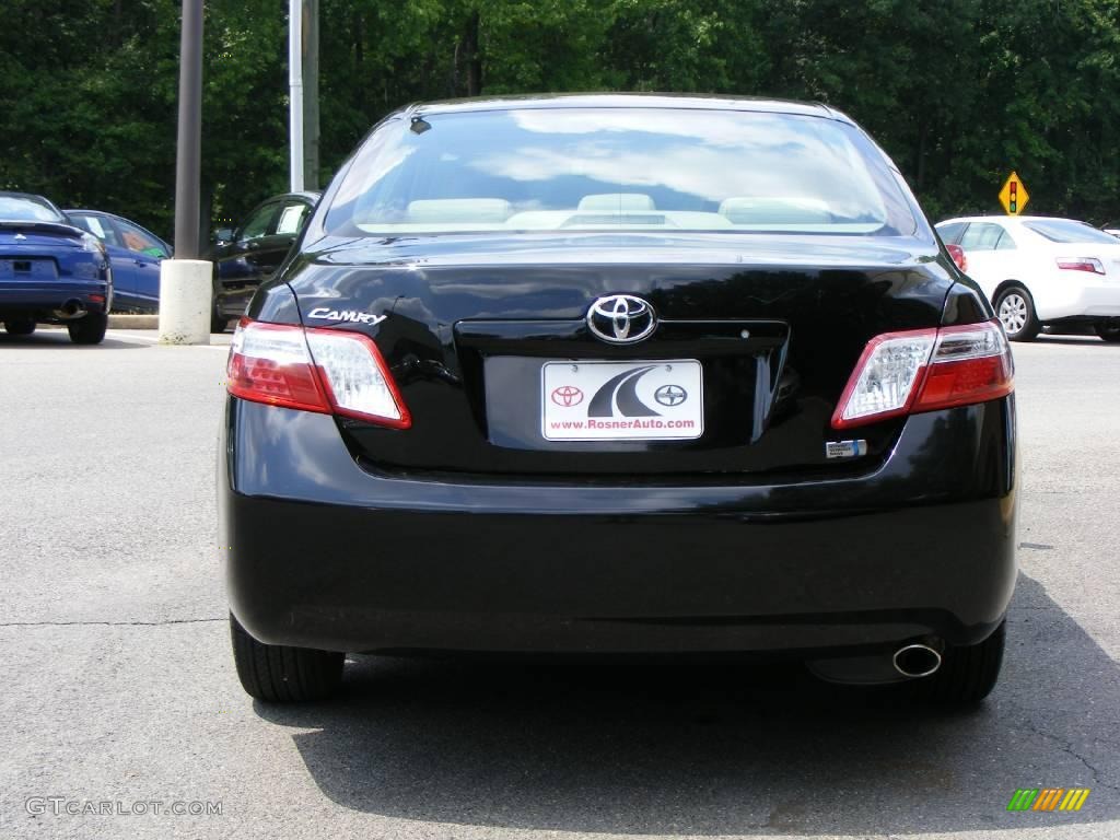 2007 Camry Hybrid - Black / Bisque photo #22