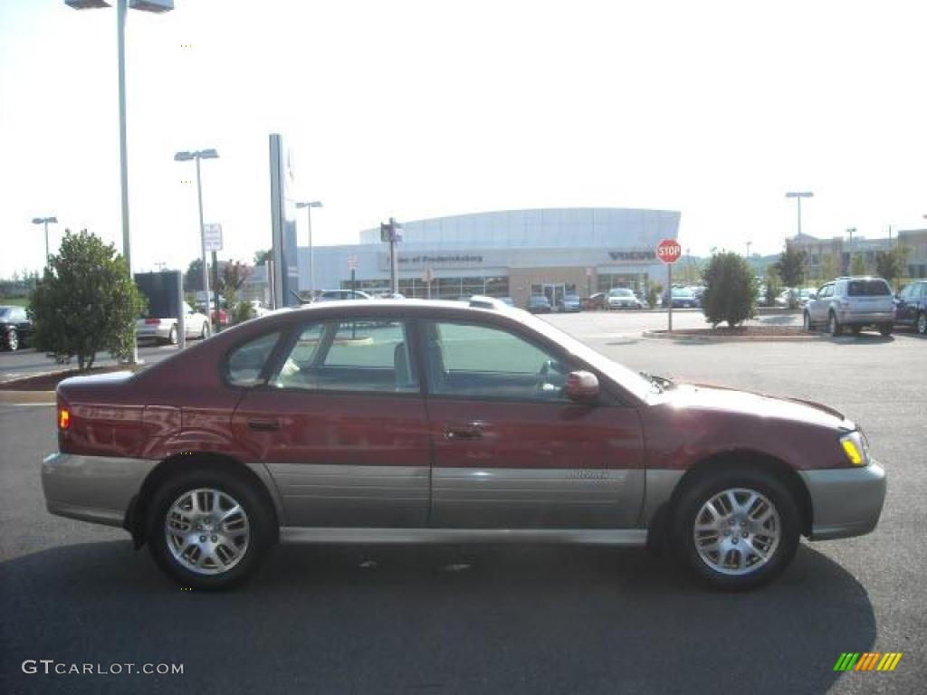 2003 Outback H6 3.0 Sedan - Regatta Red Pearl / Beige photo #6