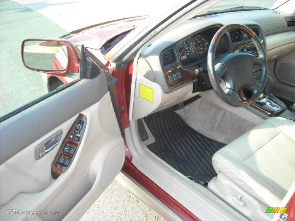 2003 Outback H6 3.0 Sedan - Regatta Red Pearl / Beige photo #9