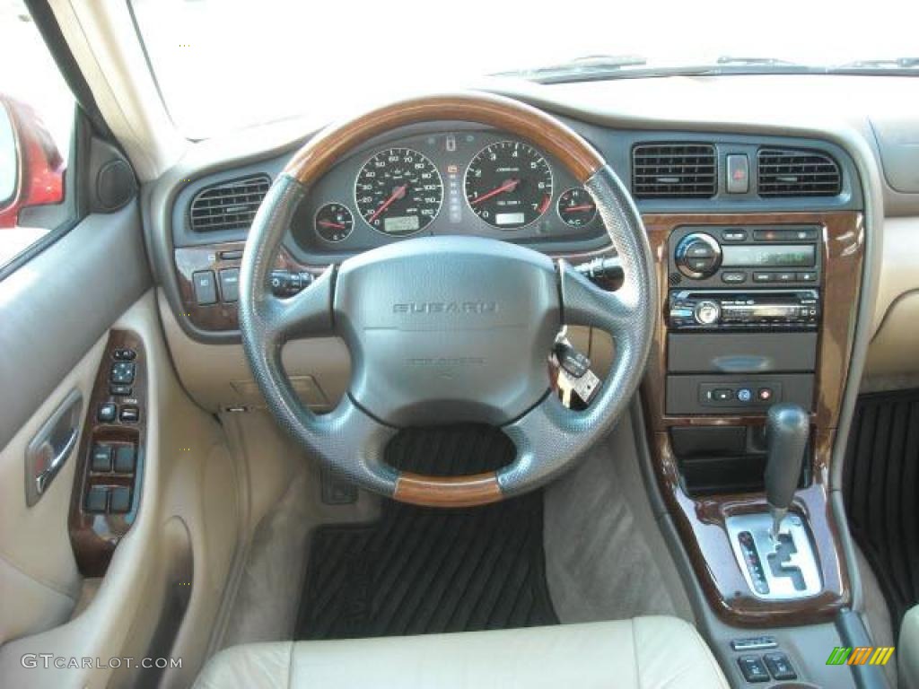 2003 Outback H6 3.0 Sedan - Regatta Red Pearl / Beige photo #12