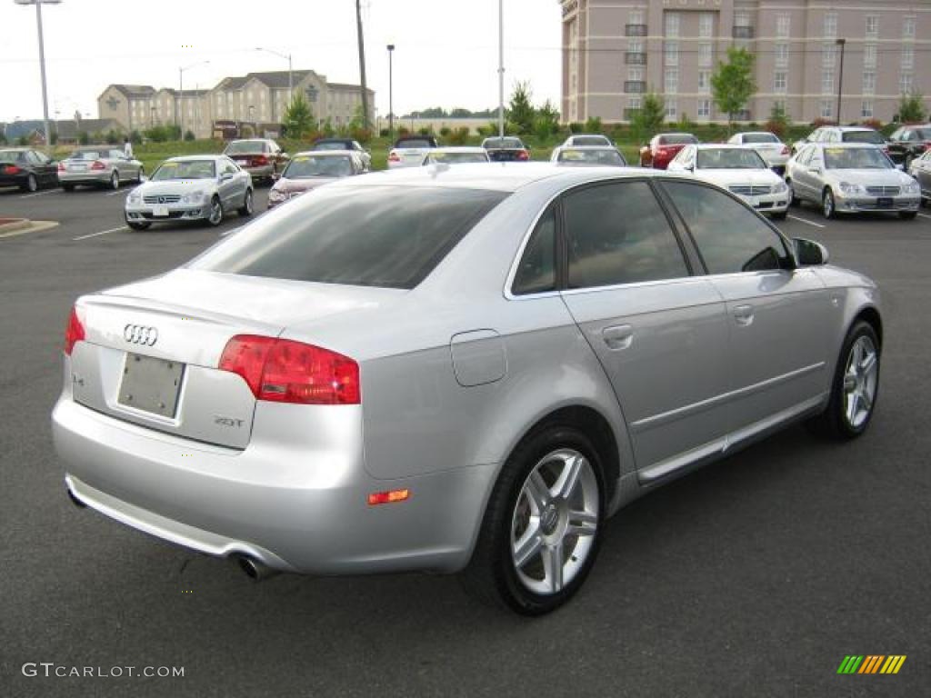 2008 A4 2.0T Sedan - Light Silver Metallic / Black photo #5