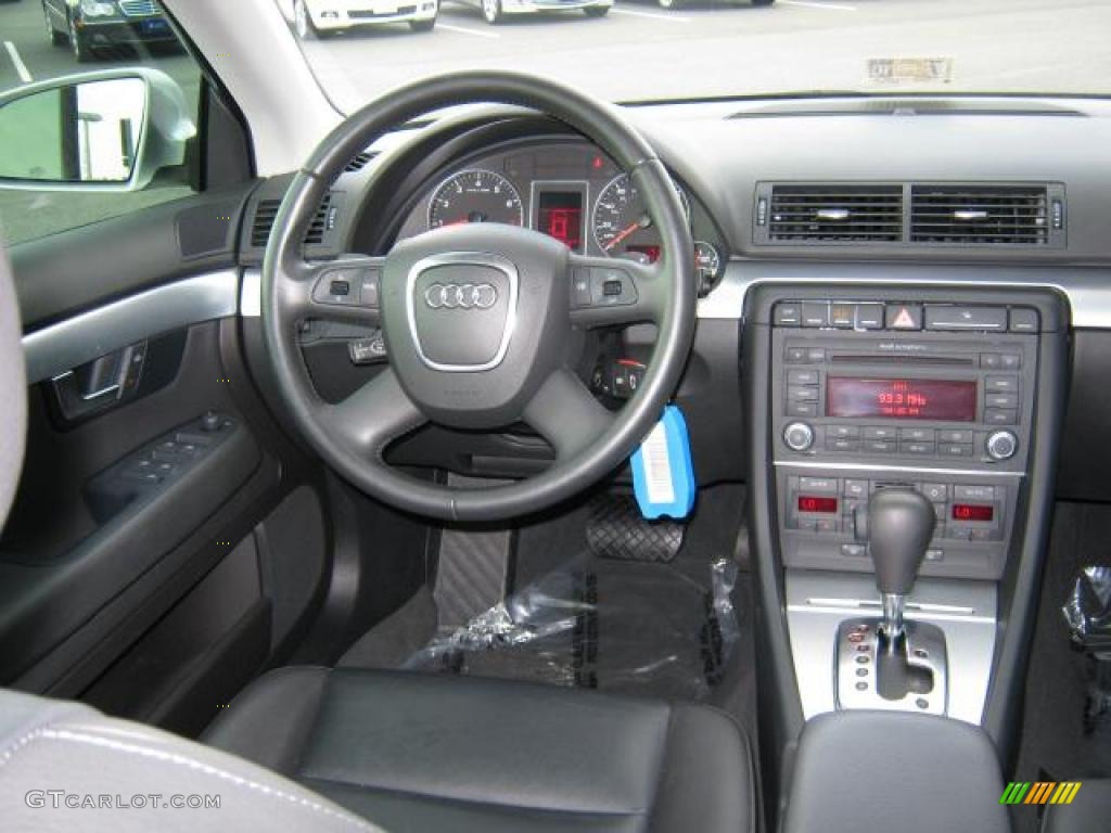 2008 A4 2.0T Sedan - Light Silver Metallic / Black photo #14