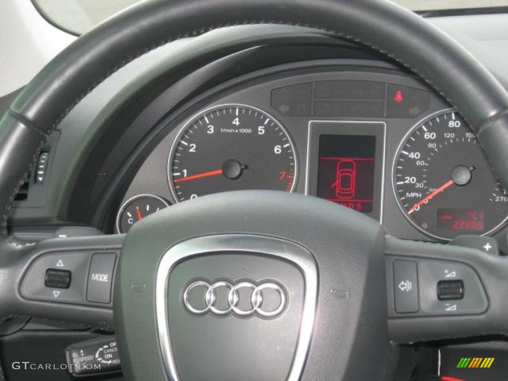 2008 A4 2.0T Sedan - Light Silver Metallic / Black photo #17