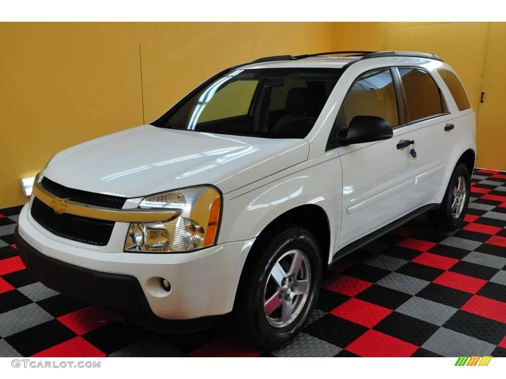2005 Equinox LS AWD - Summit White / Light Gray photo #3