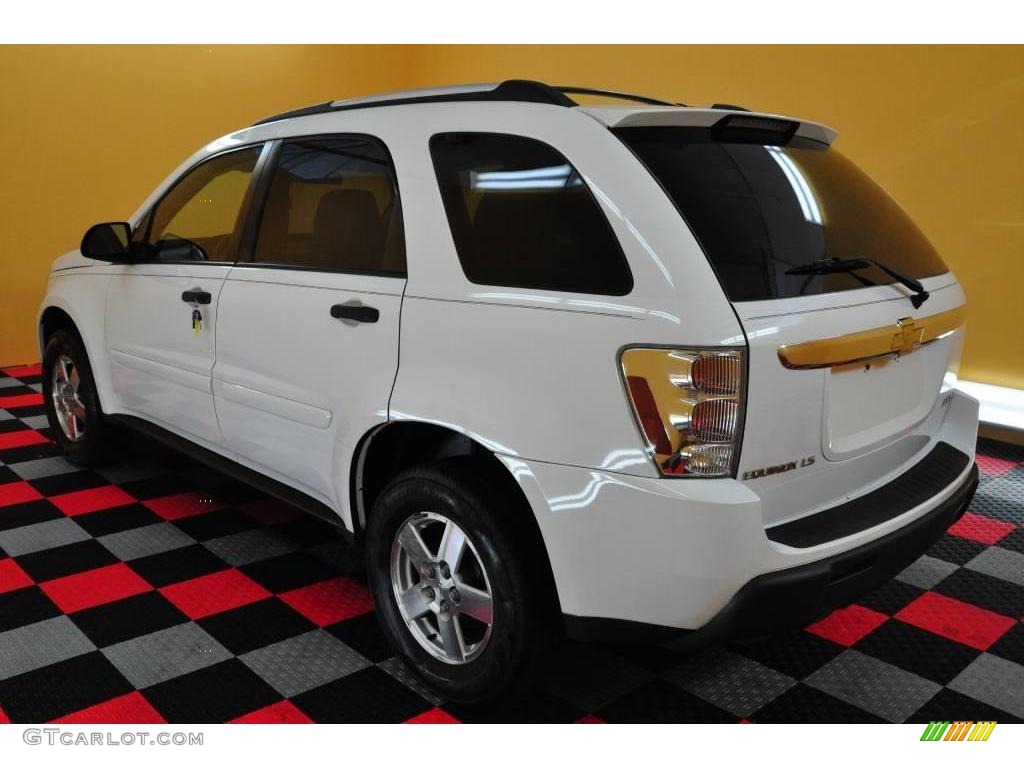 2005 Equinox LS AWD - Summit White / Light Gray photo #4