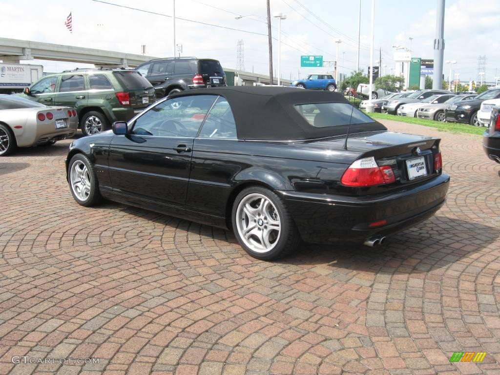 2006 3 Series 330i Convertible - Jet Black / Black photo #7