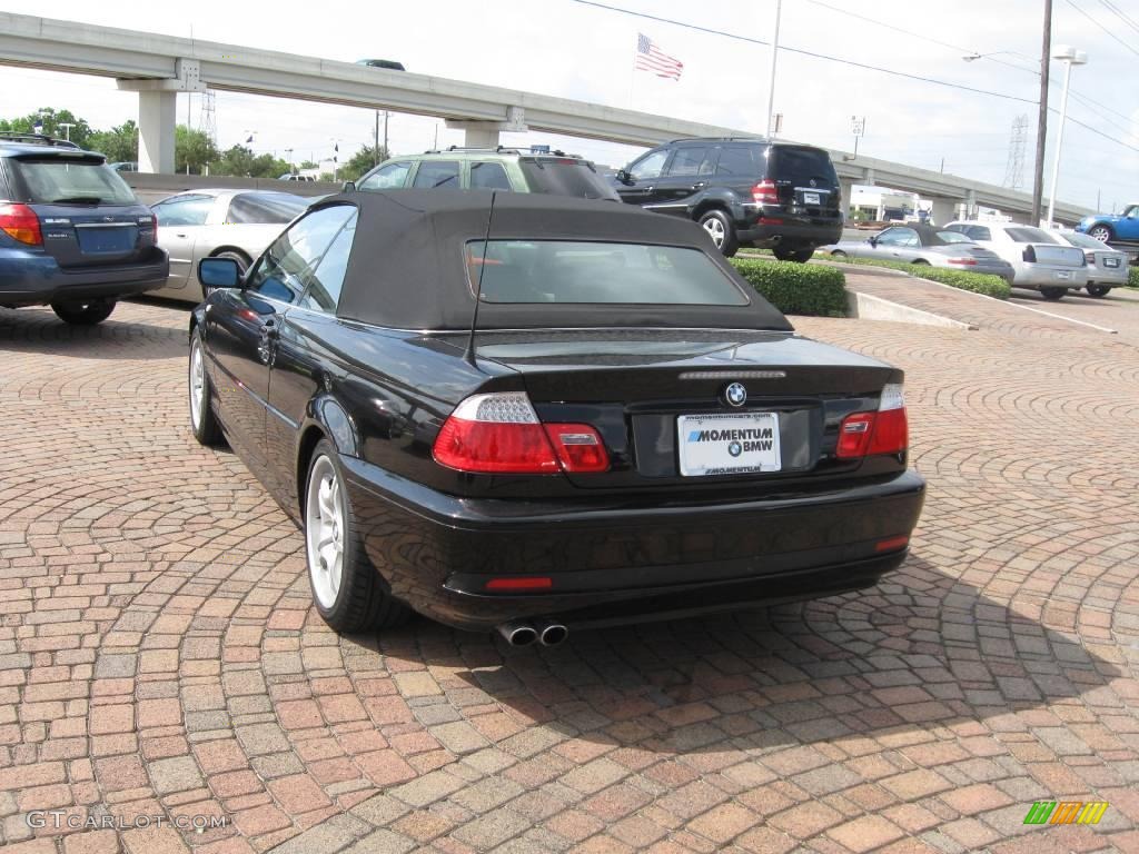 2006 3 Series 330i Convertible - Jet Black / Black photo #8
