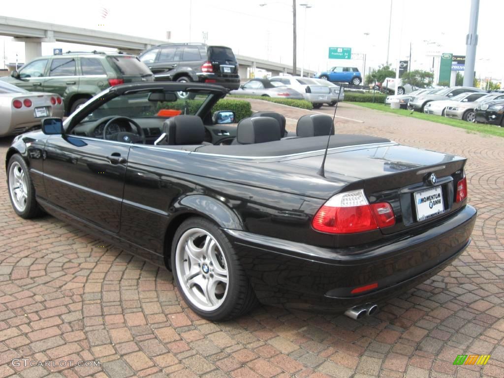 2006 3 Series 330i Convertible - Jet Black / Black photo #29