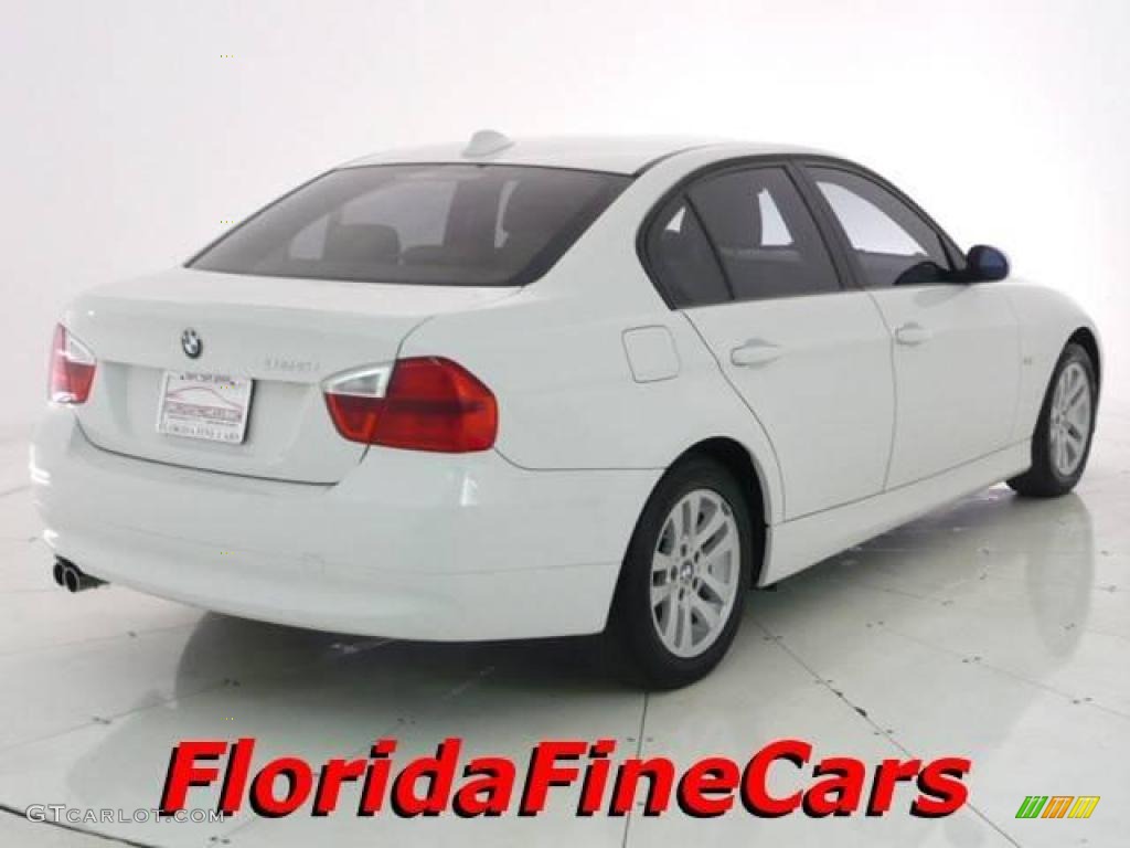 2006 3 Series 325i Sedan - Alpine White / Beige photo #2