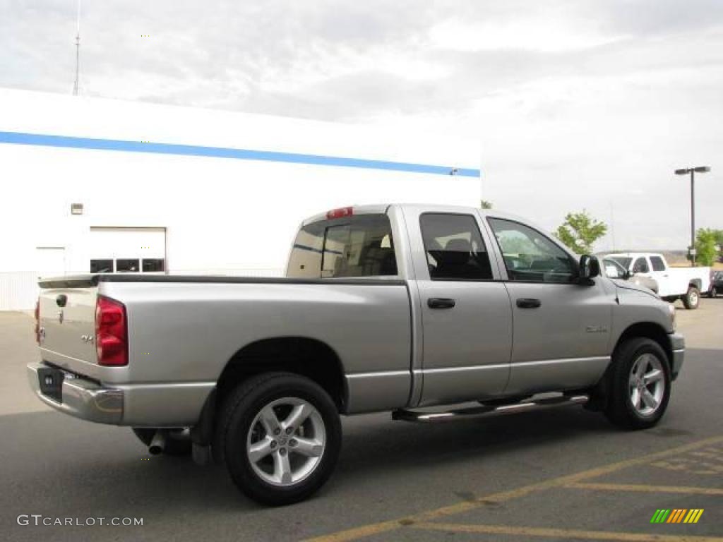 2008 Ram 1500 Big Horn Edition Quad Cab 4x4 - Bright Silver Metallic / Medium Slate Gray photo #5