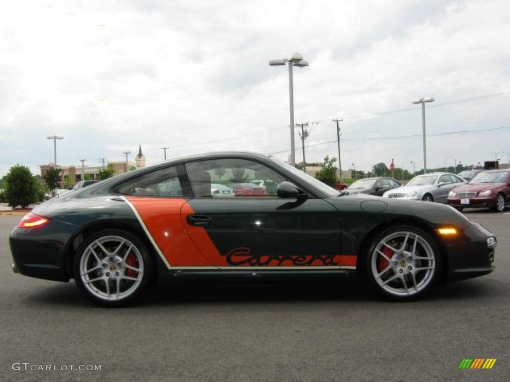 2009 911 Carrera S Coupe - Porsche Racing Green Metallic / Sand Beige photo #6