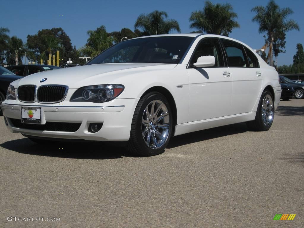 2006 7 Series 750Li Sedan - Alpine White / Black/Cream Beige photo #1