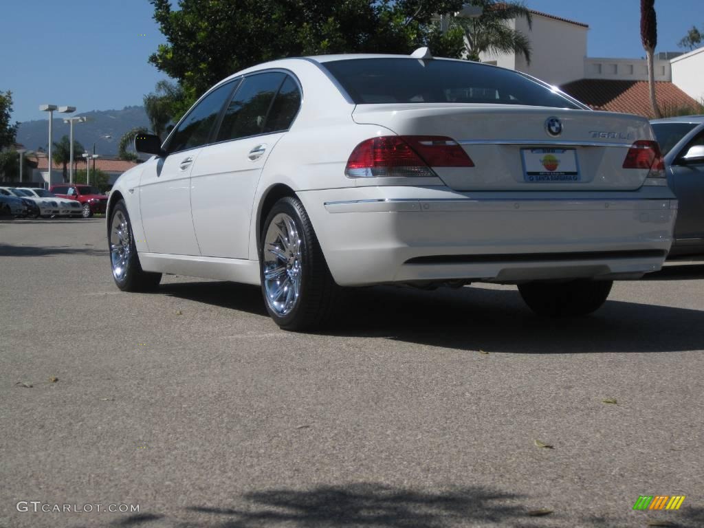 2006 7 Series 750Li Sedan - Alpine White / Black/Cream Beige photo #4