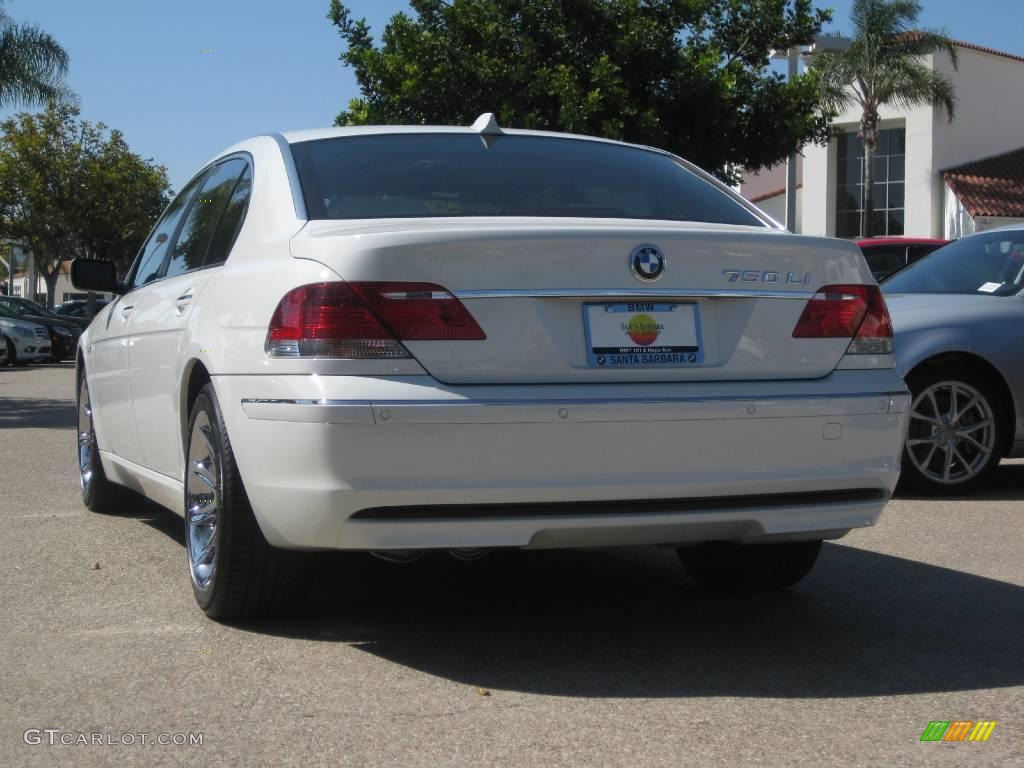 2006 7 Series 750Li Sedan - Alpine White / Black/Cream Beige photo #6
