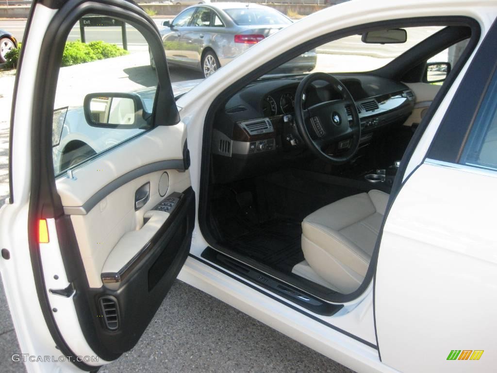 2006 7 Series 750Li Sedan - Alpine White / Black/Cream Beige photo #20