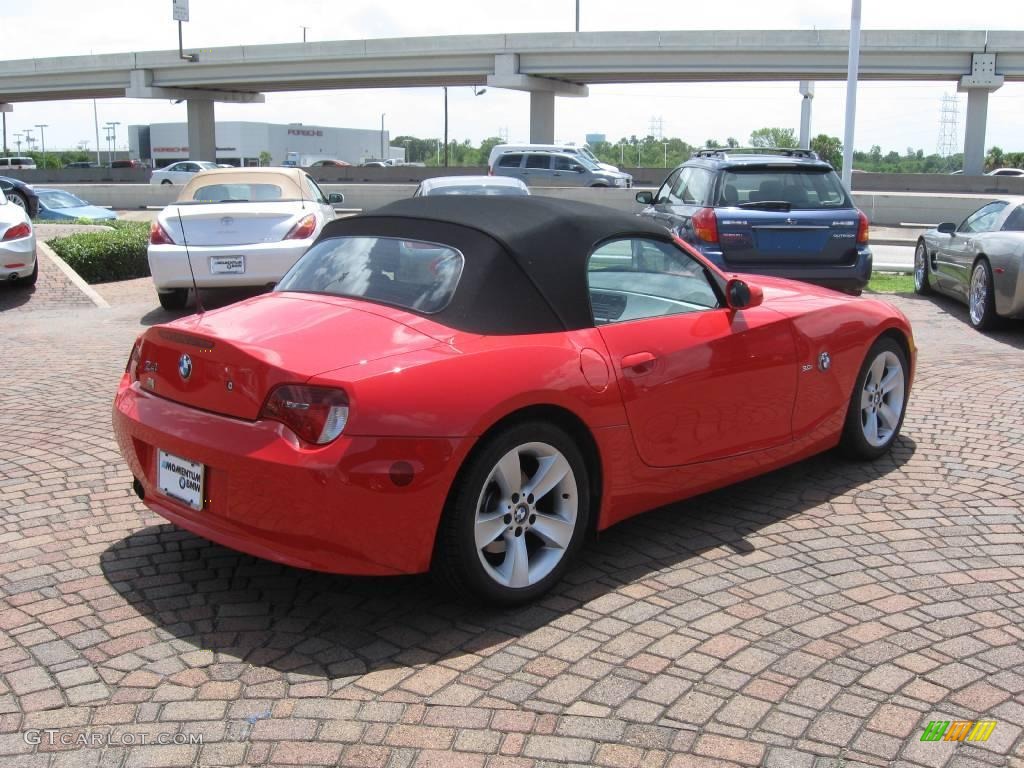 2006 Z4 3.0i Roadster - Bright Red / Black photo #12