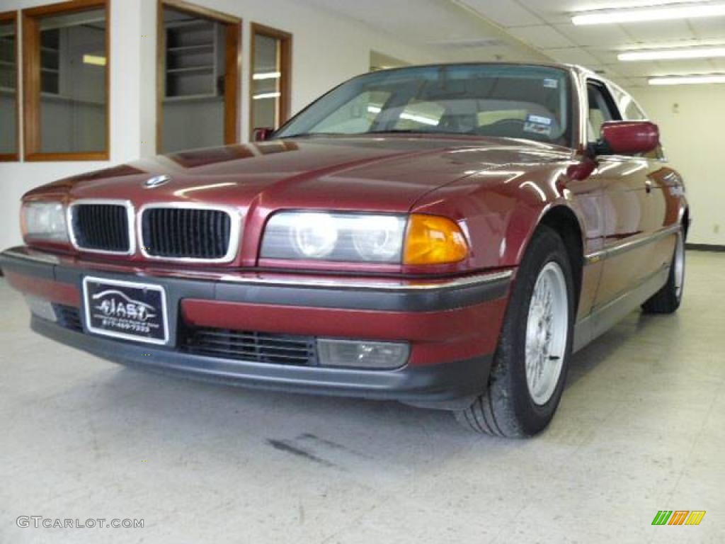 1998 7 Series 740iL Sedan - Calypso Red Metallic / Grey photo #1