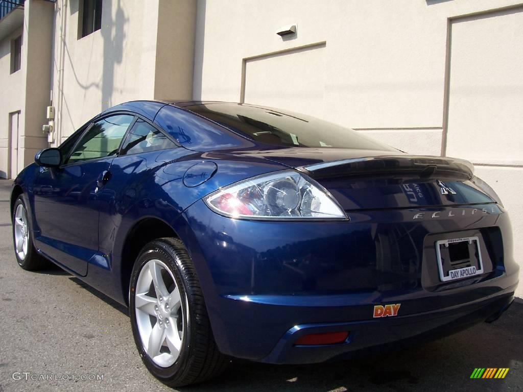 2009 Eclipse GS Coupe - Maizen Blue Pearl / Dark Charcoal photo #4