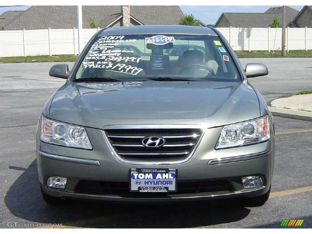 2009 Sonata Limited V6 - Natural Khaki Green / Camel photo #2