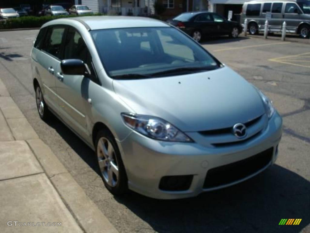 2007 MAZDA5 Sport - Stellar Greensilver Metallic / Black photo #5