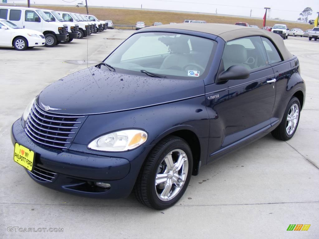 2005 PT Cruiser GT Convertible - Midnight Blue Pearl / Taupe/Pearl Beige photo #1