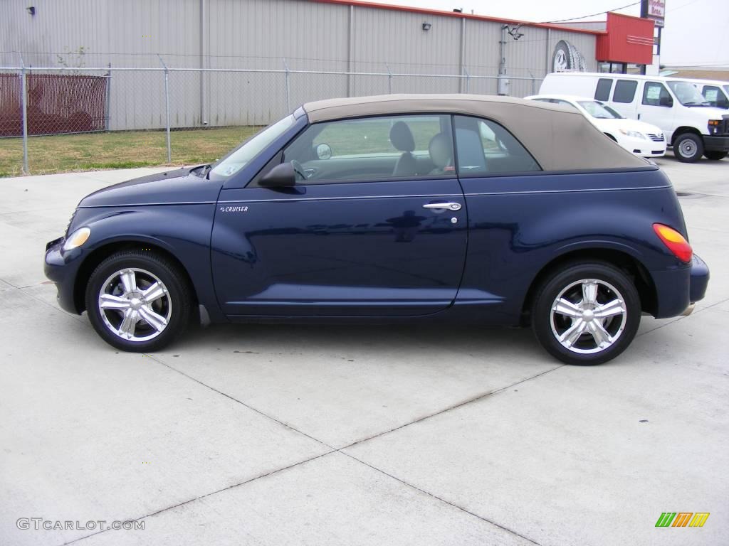 2005 PT Cruiser GT Convertible - Midnight Blue Pearl / Taupe/Pearl Beige photo #2