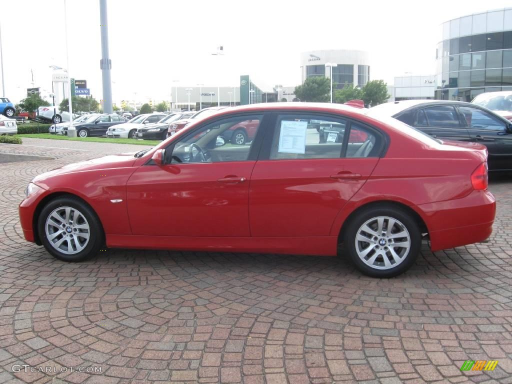 2007 3 Series 328i Sedan - Crimson Red / Beige photo #7
