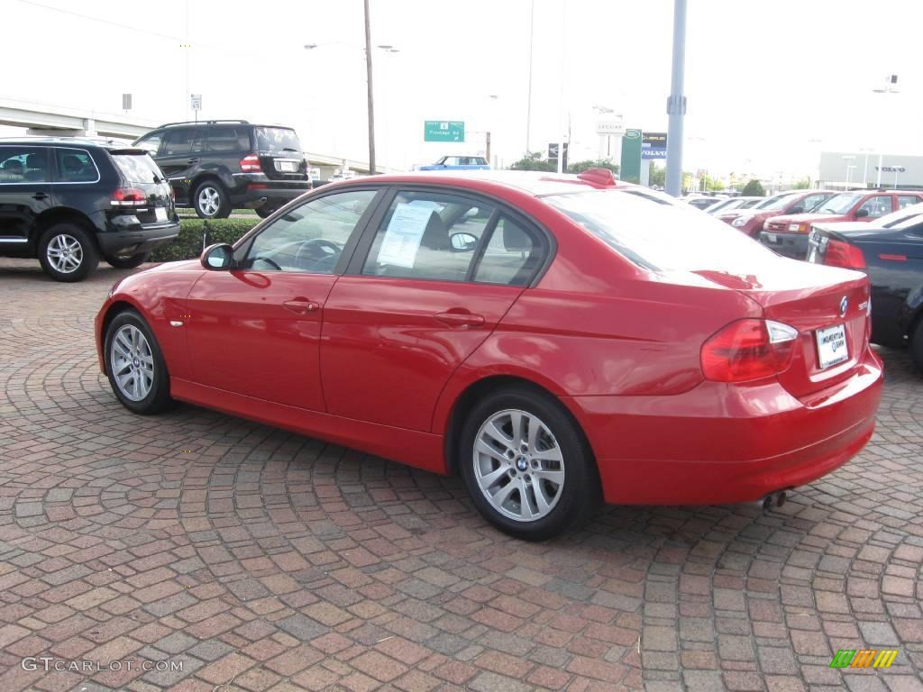 2007 3 Series 328i Sedan - Crimson Red / Beige photo #8