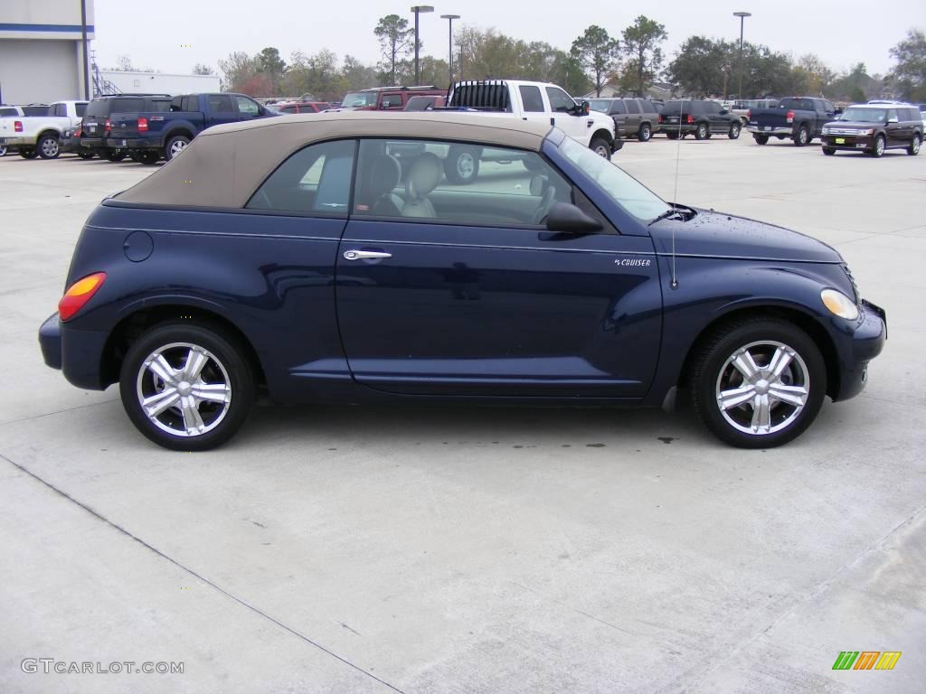 2005 PT Cruiser GT Convertible - Midnight Blue Pearl / Taupe/Pearl Beige photo #5
