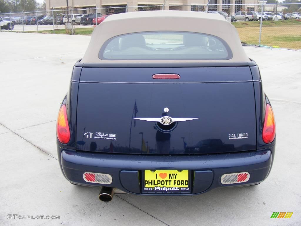 2005 PT Cruiser GT Convertible - Midnight Blue Pearl / Taupe/Pearl Beige photo #7