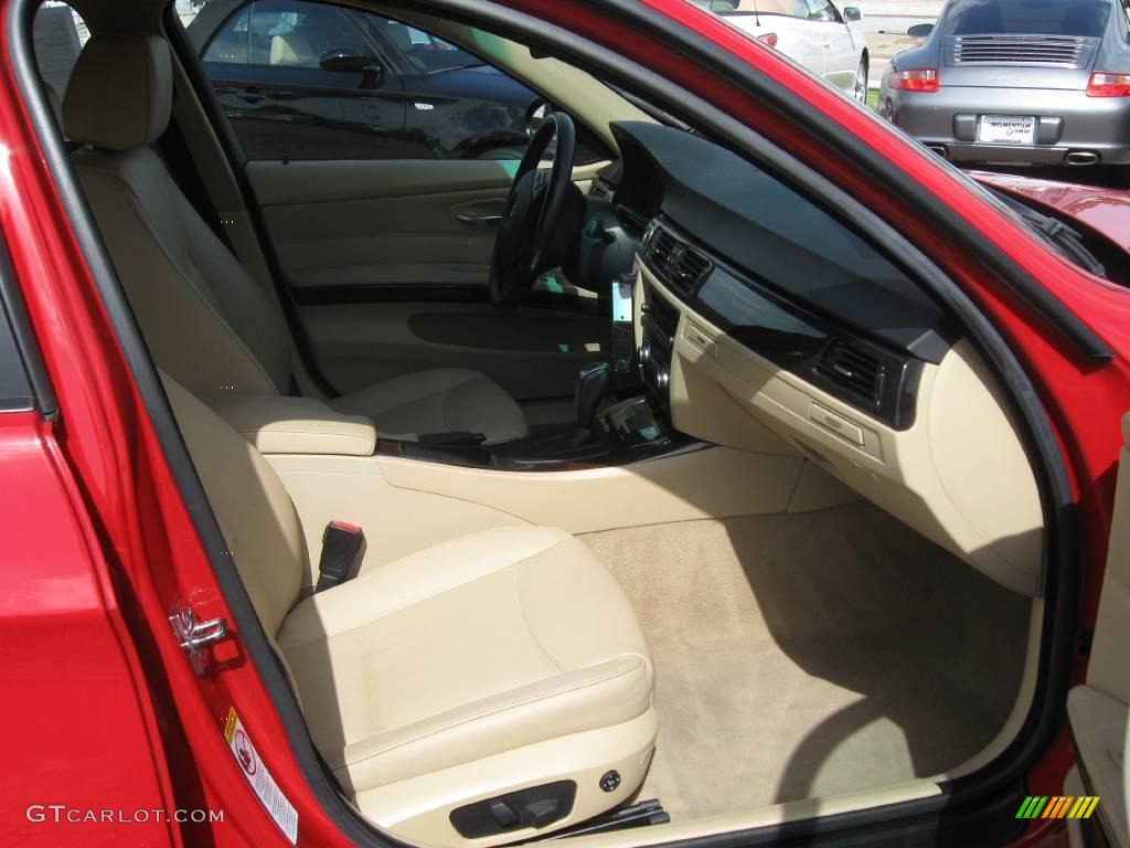 2007 3 Series 328i Sedan - Crimson Red / Beige photo #18
