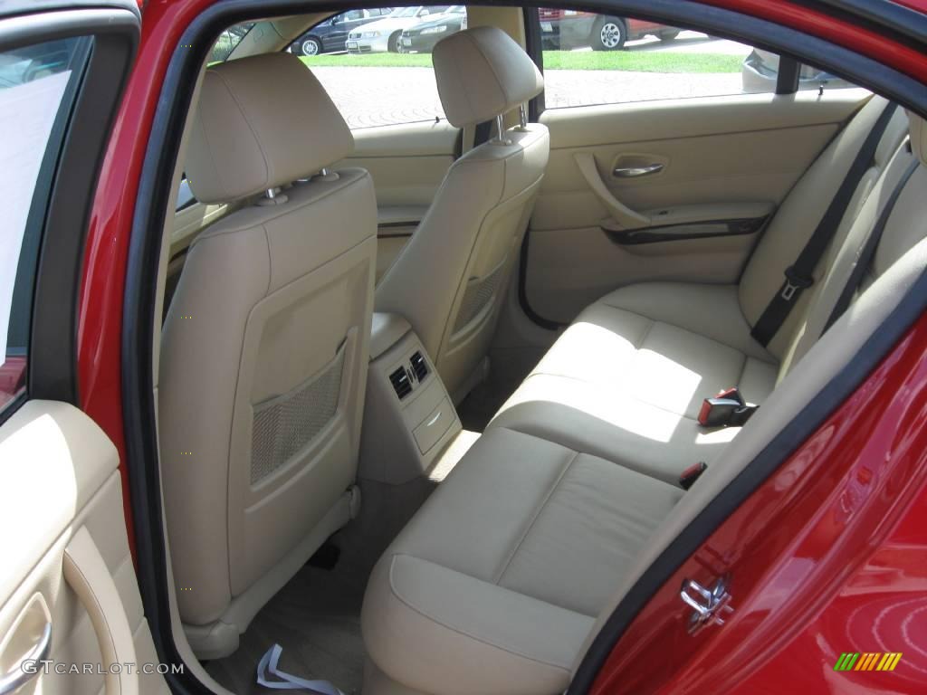 2007 3 Series 328i Sedan - Crimson Red / Beige photo #23