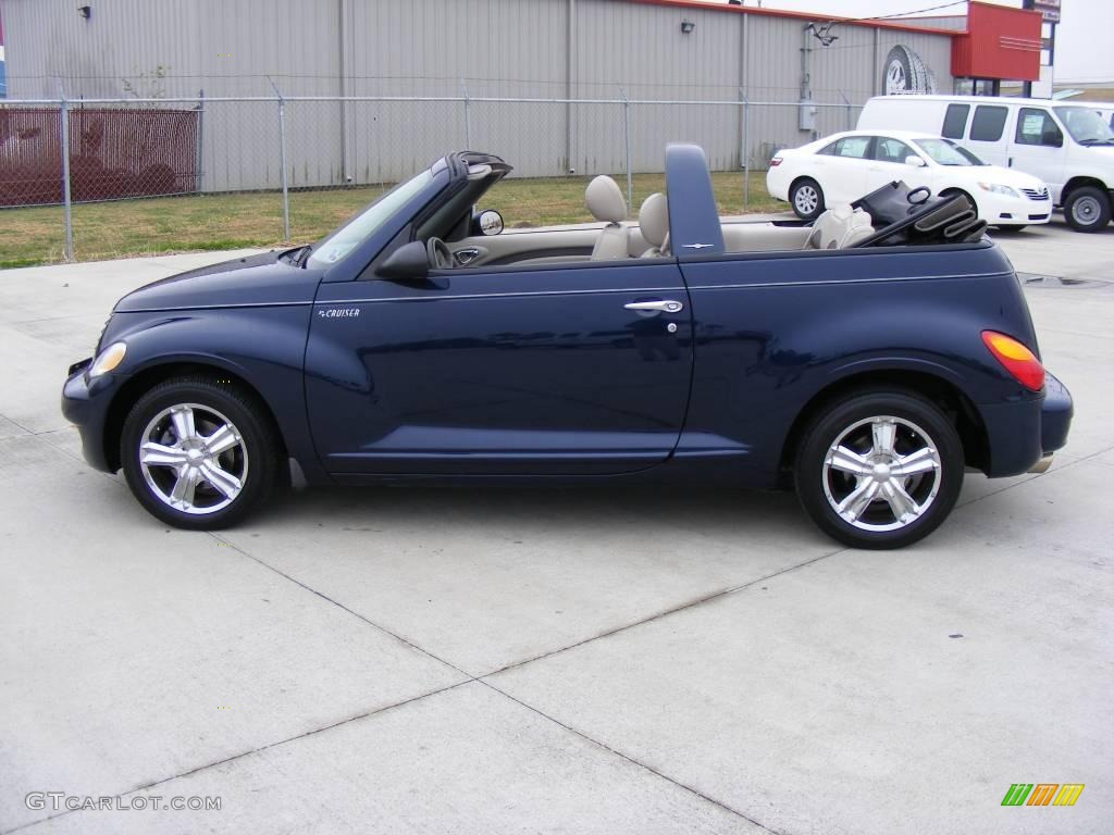 2005 PT Cruiser GT Convertible - Midnight Blue Pearl / Taupe/Pearl Beige photo #18