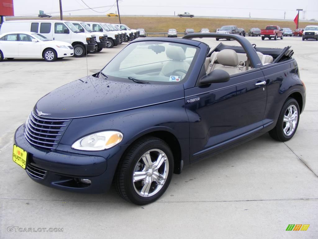 2005 PT Cruiser GT Convertible - Midnight Blue Pearl / Taupe/Pearl Beige photo #19