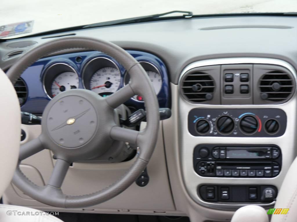 2005 PT Cruiser GT Convertible - Midnight Blue Pearl / Taupe/Pearl Beige photo #30