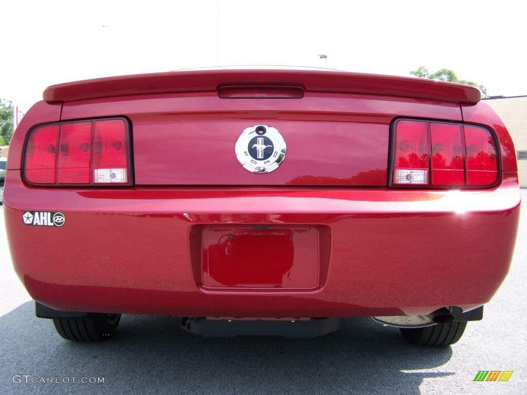 2008 Mustang V6 Deluxe Coupe - Dark Candy Apple Red / Dark Charcoal photo #6